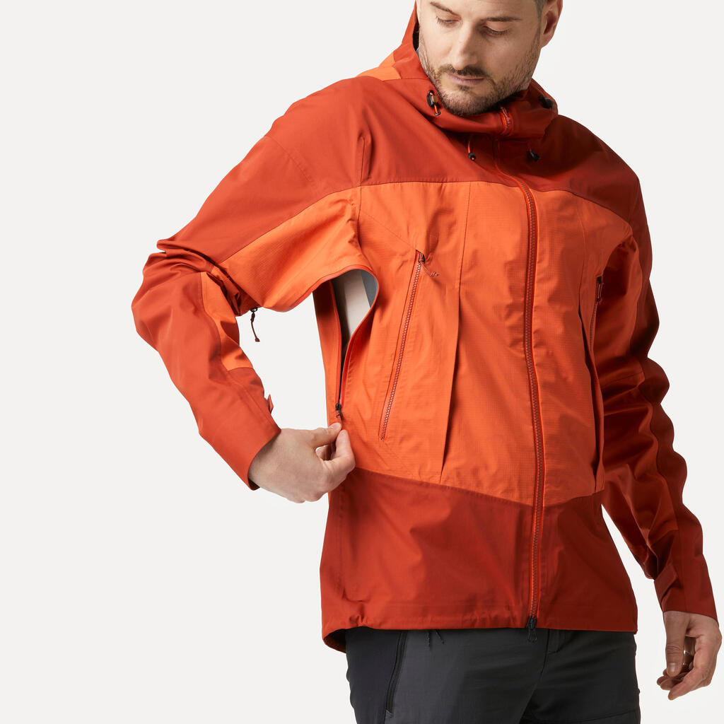 Regenjacke Herren wasserdicht versiegelte Nähte Trekking - MT500 