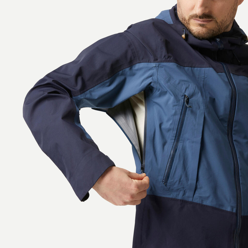 Regenjacke Herren wasserdicht versiegelte Nähte Trekking - MT500 