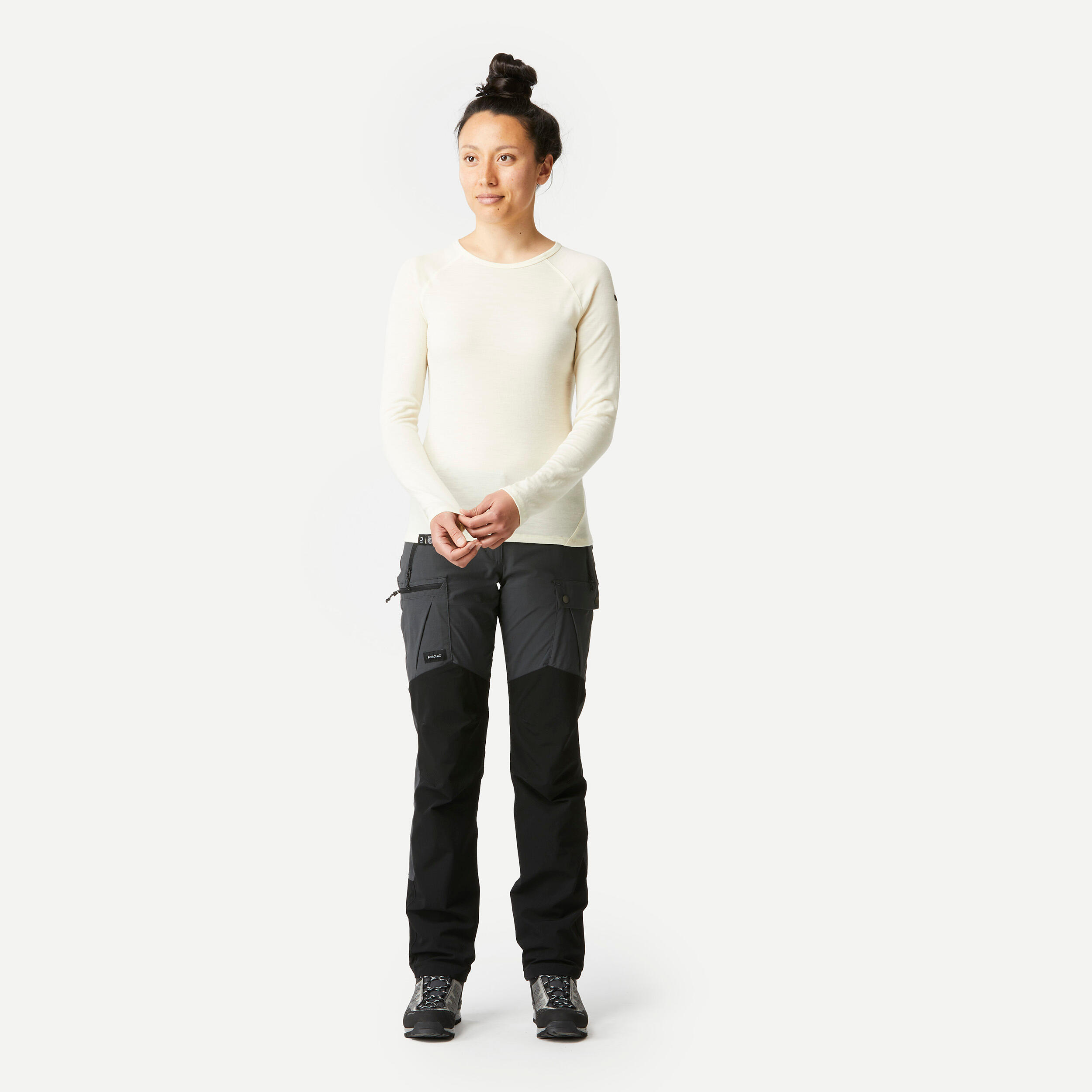 Women’s Long-sleeve 100% Merino Wool T-shirt - MT500 5/7