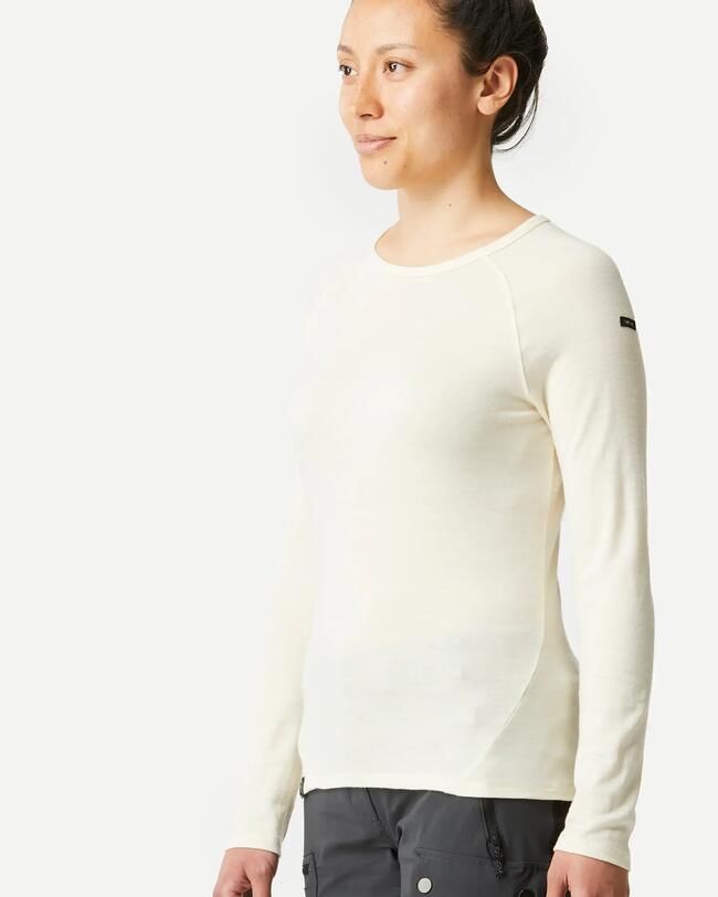 Women’s Long-sleeve 100% Merino Wool T-shirt - MT500