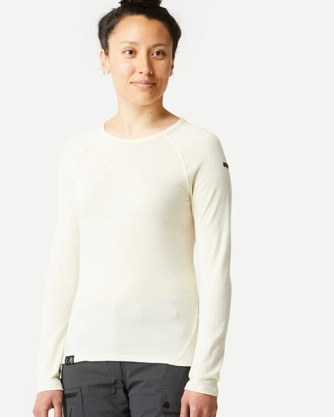 Women’s Long-sleeve 100% Merino Wool T-shirt - MT500