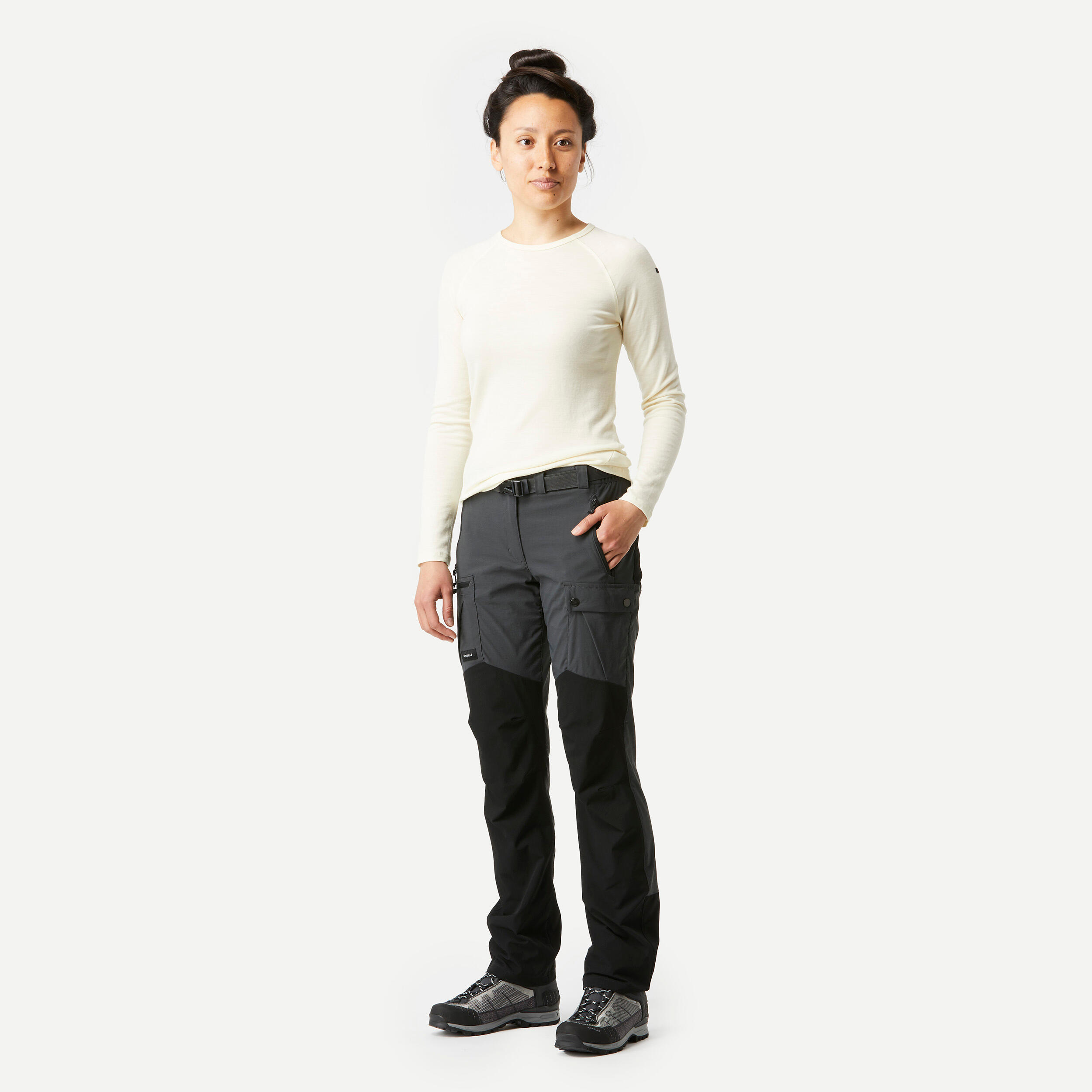 MoFiz Pantalon cargo de randonnée pour femme - Pantalon léger avec taille  élastique - Pantalon de jogging d'entraînement, B03-Noir : : Mode