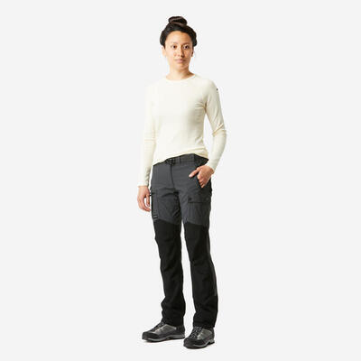 Pantaloni trekking donna MT500 kaki