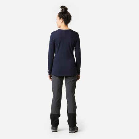 Women's Long-sleeve Merino Wool T-shirt - MT500