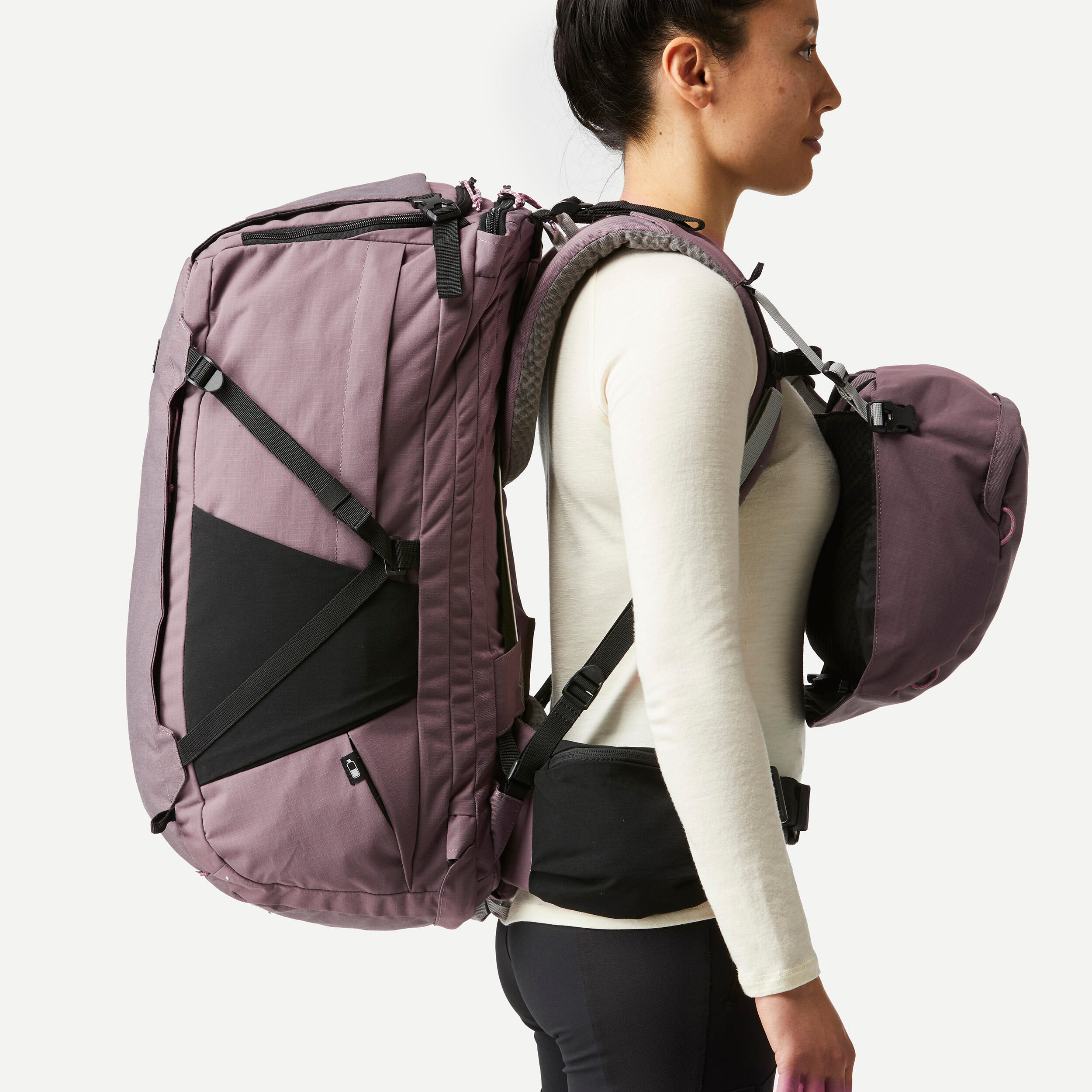 Women’s Hiking Backpack 60 + 6 L - Travel 900 - FORCLAZ