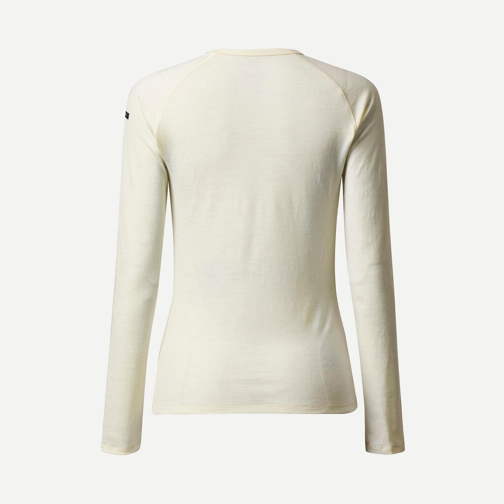 Sieviešu 100% merīnvilnas krekls ar garām piedurknēm “MT500”
