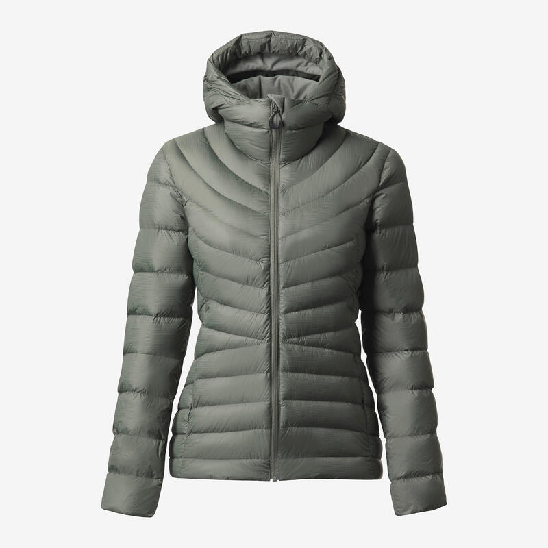 Daunenjacke Damen Kapuze bis -10 °C Trekking ‒ MT500 