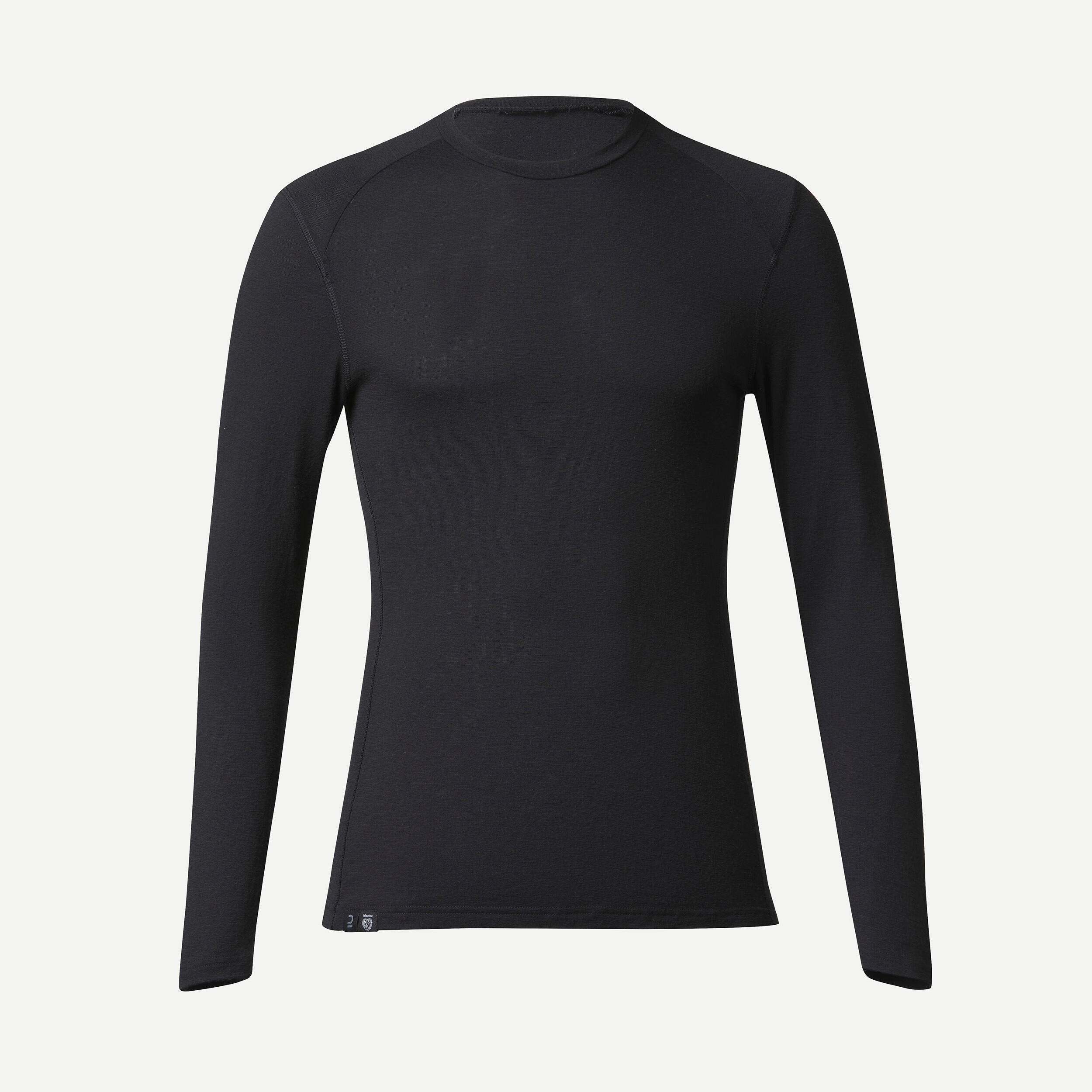 Men's Merino Wool Hiking T-Shirt - MT 500 - Black - Forclaz