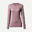 T-shirt lana merinos montagna donna MT500 WOOL rosa