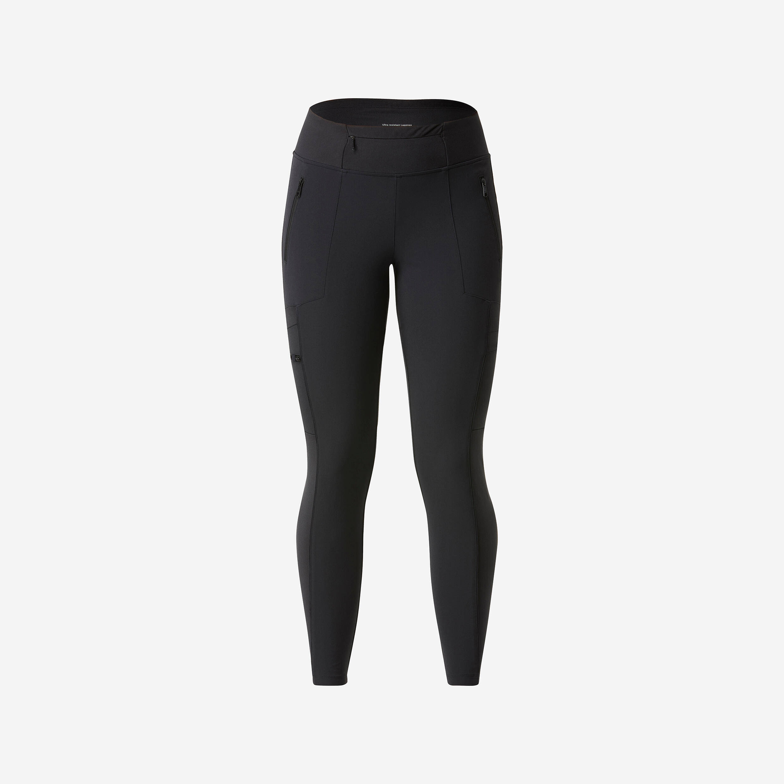 Women Stretchable Leggings with Pockets Black - Travel 500 -  1