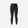 Women Stretchable Leggings with Pockets Black - Travel 500