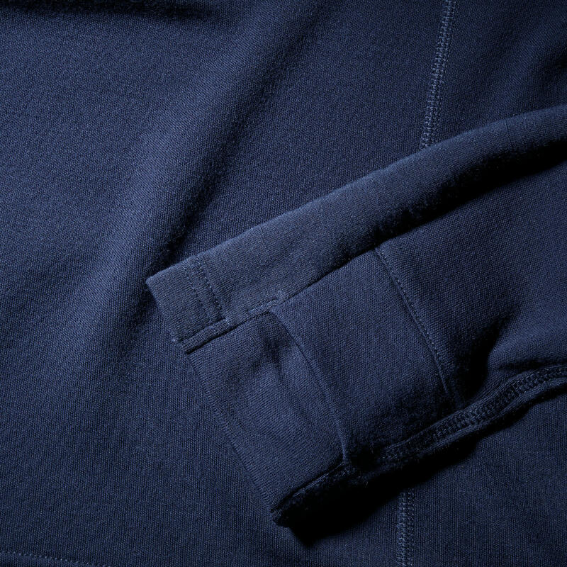 T-shirt lana merinos montagna uomo MT900 WOOL 1/2 ZIP blu