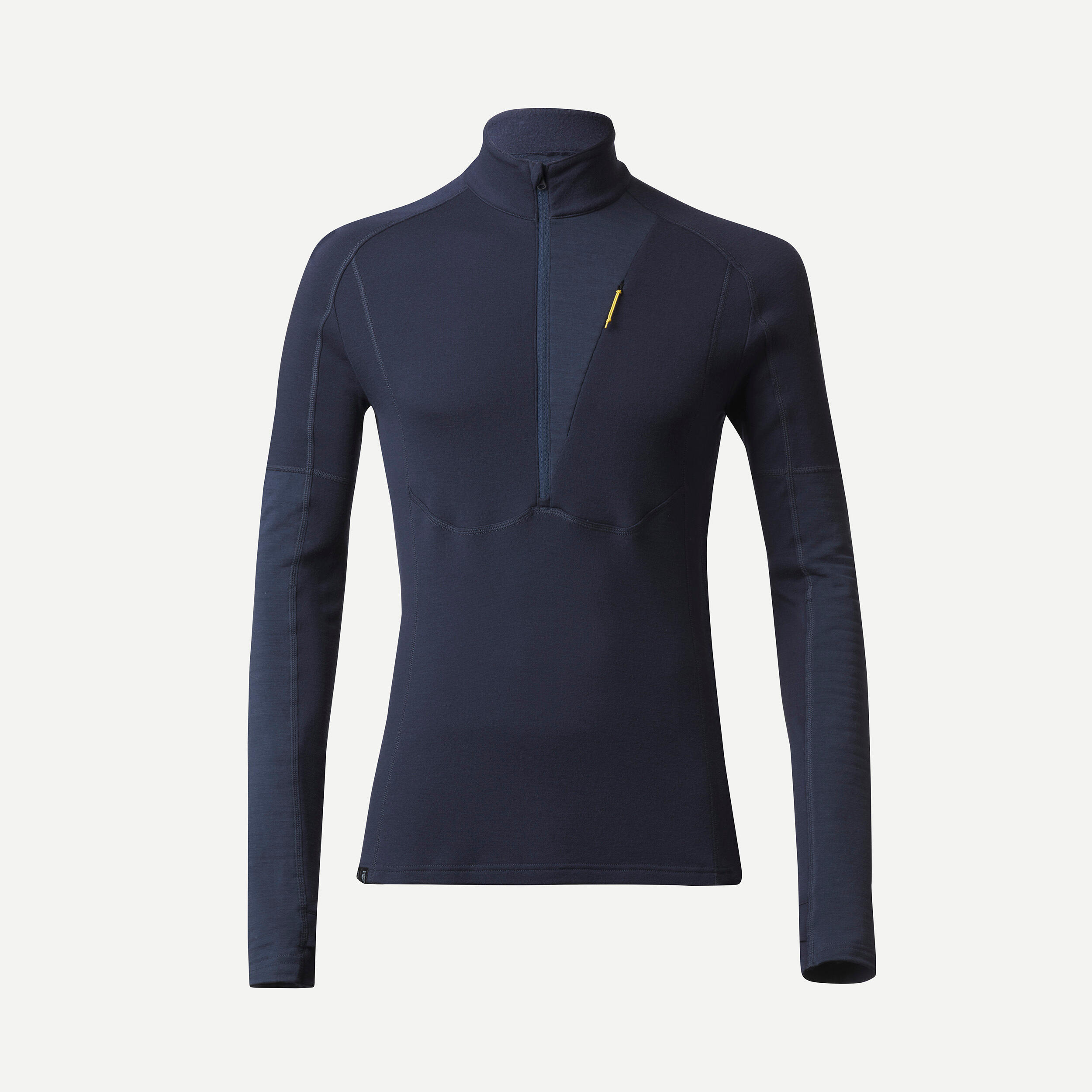 Men's Merino Wool Long-Sleeved Half-Zip T-Shirt – MT 900 - FORCLAZ