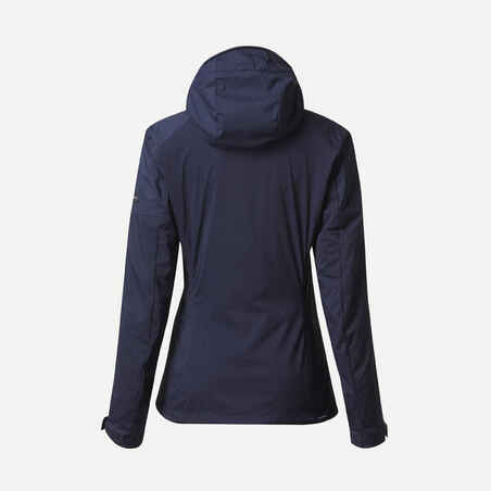 Women’s mountain trekking windbreaker softshell jacket - MT900 navy blue