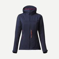 Veste softshell coupe vent de trek montagne - MT900 bleu marine femme