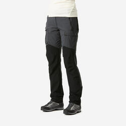 Pantalon résistant de trek montagne femme, MT500 gris