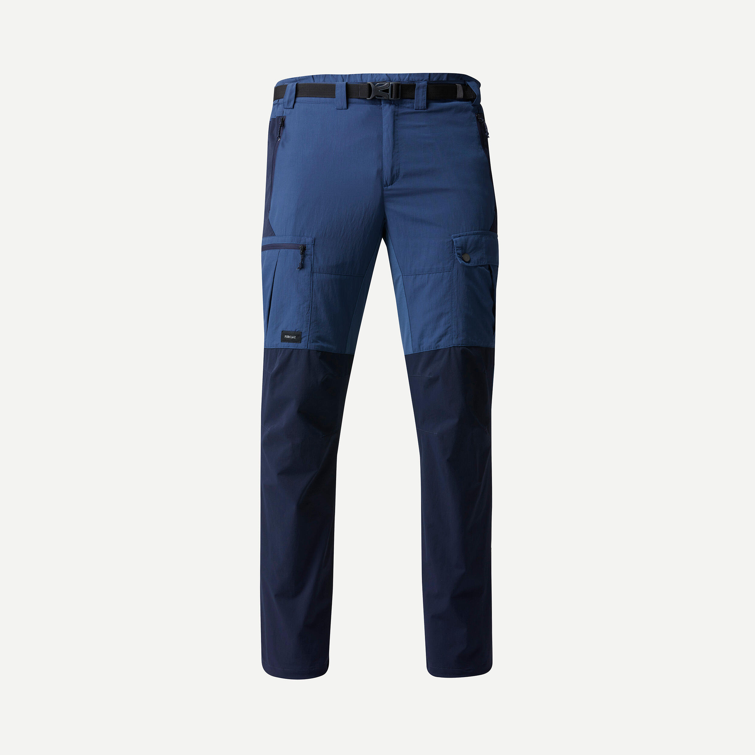 Men's Mountain Hiking Pants - MT 500 Blue - Whale grey, Asphalt blue, Carbon  grey - Forclaz - Decathlon