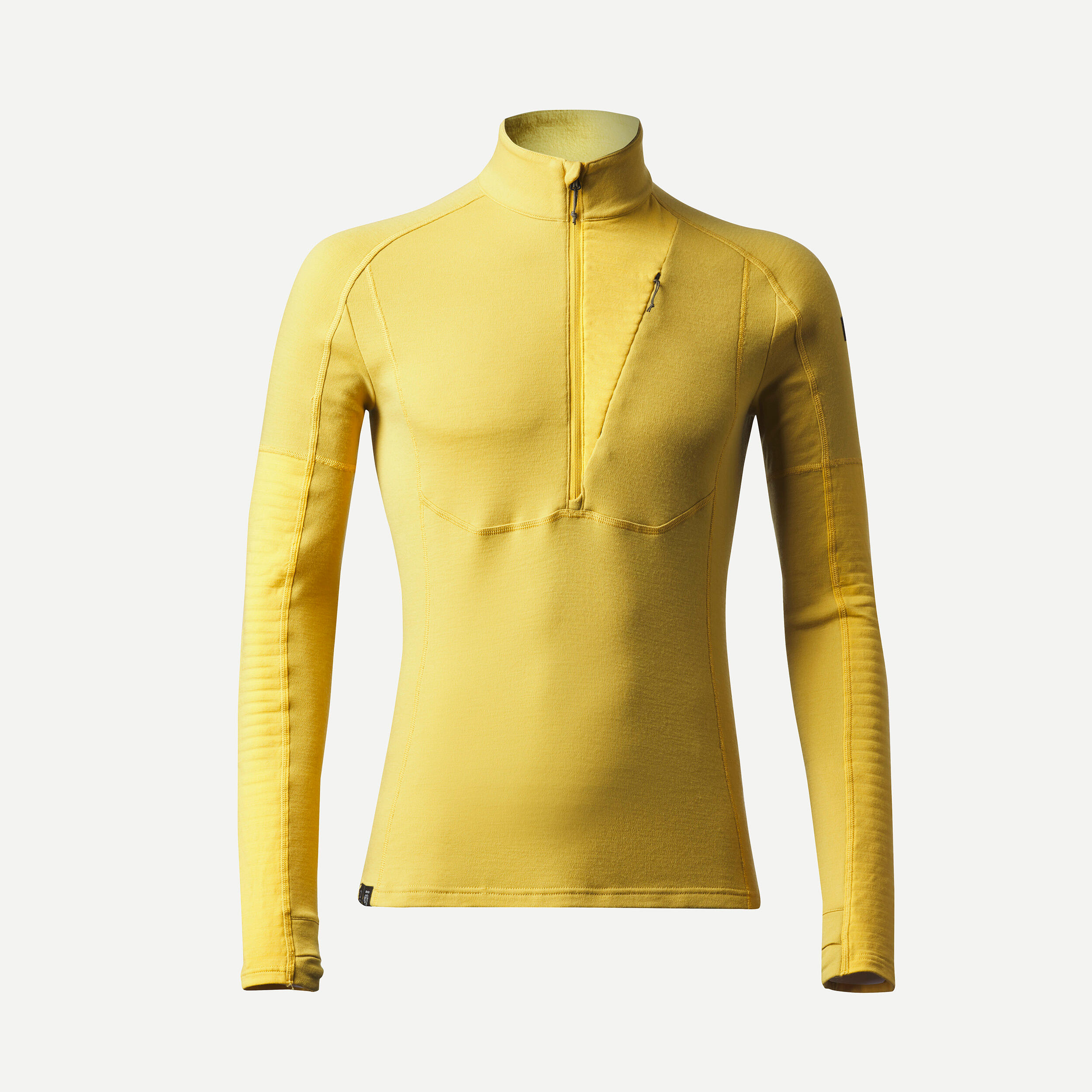 Men s Merino Wool Long Sleeved Trekking T Shirt MT900 Decathlon