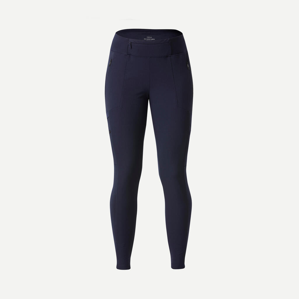 Leggings Damen robust Backpacking - Travel 500 violett 