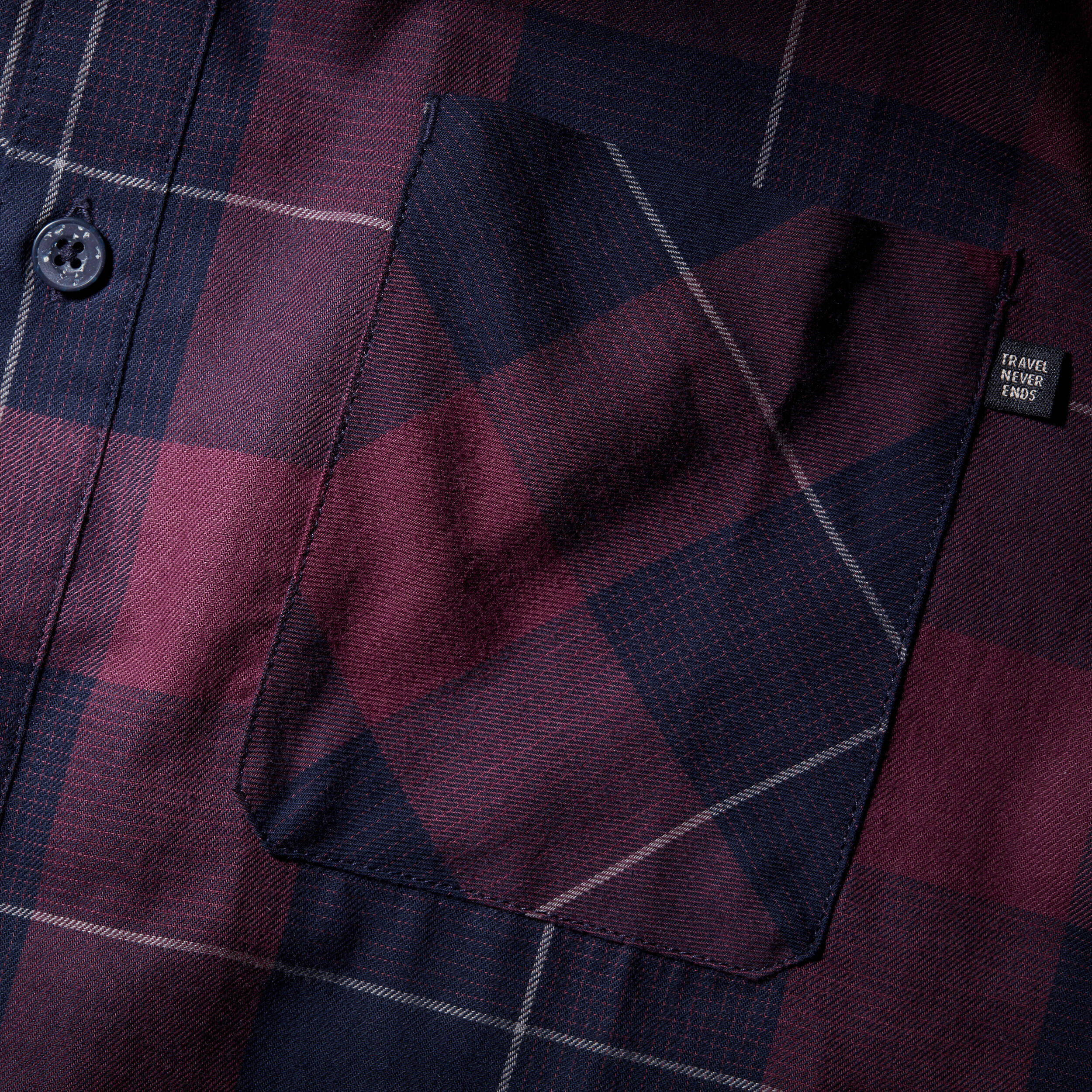 Men Checked Full Sleeve Light Flannel Shirt Red - Travel 500 -  5