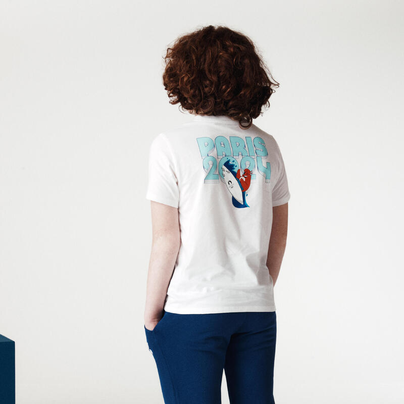 T-shirt Les Mascottes de Paris 2024 Enfant - Blanc