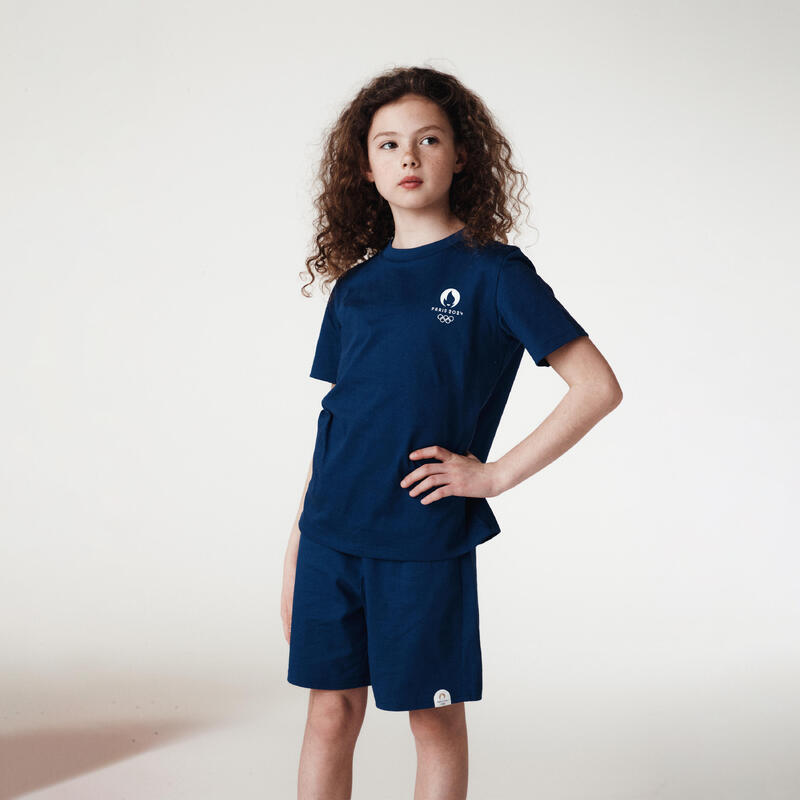 T-shirt Les Mascottes de Paris 2024 Enfant - Bleu