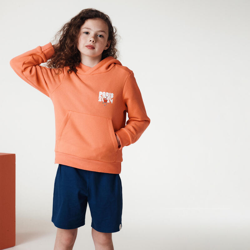 Sweat Les Mascottes de Paris 2024 Enfant Corail