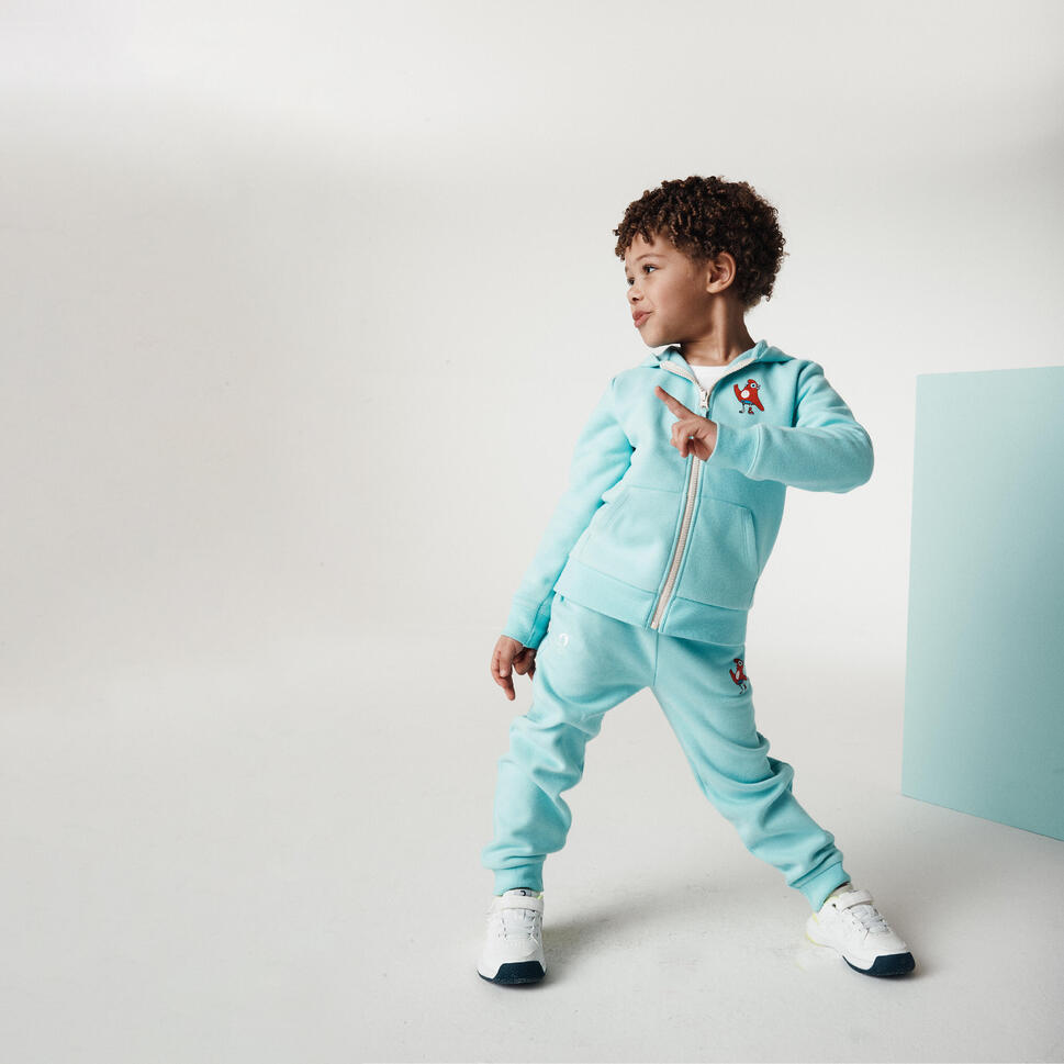 Sweat à capuche zippé Les Mascottes de Paris 2025 Bébé Bleu MASCOTTE