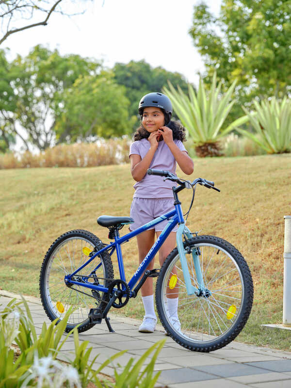 Image of a girl with a bike