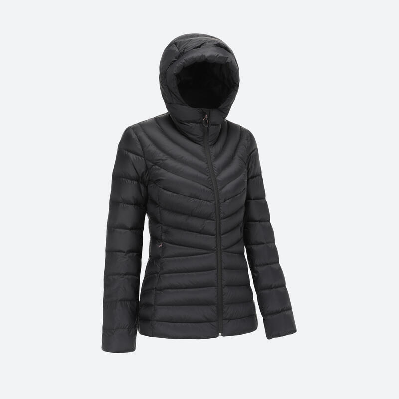 Women’s mountain trekking hooded down jacket - MT500 -10°C