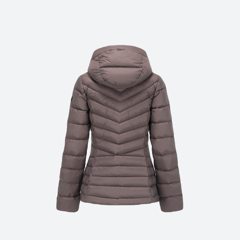 Women’s mountain trekking hooded down jacket - MT500 -10°C