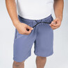 Men Sports Gym Shorts   Polyester With Zip Pockets Blue