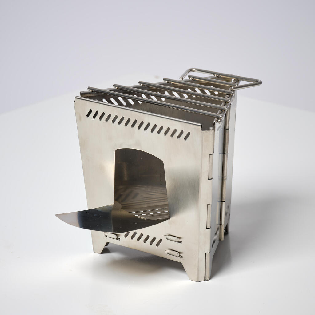 Stainless steel bivouac bushcraft wood-burning camping stove