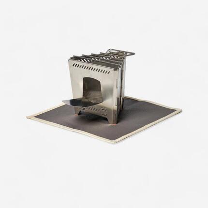 Réchaud à bois Firebox pliable bushcraft bivouac acier inoxydable