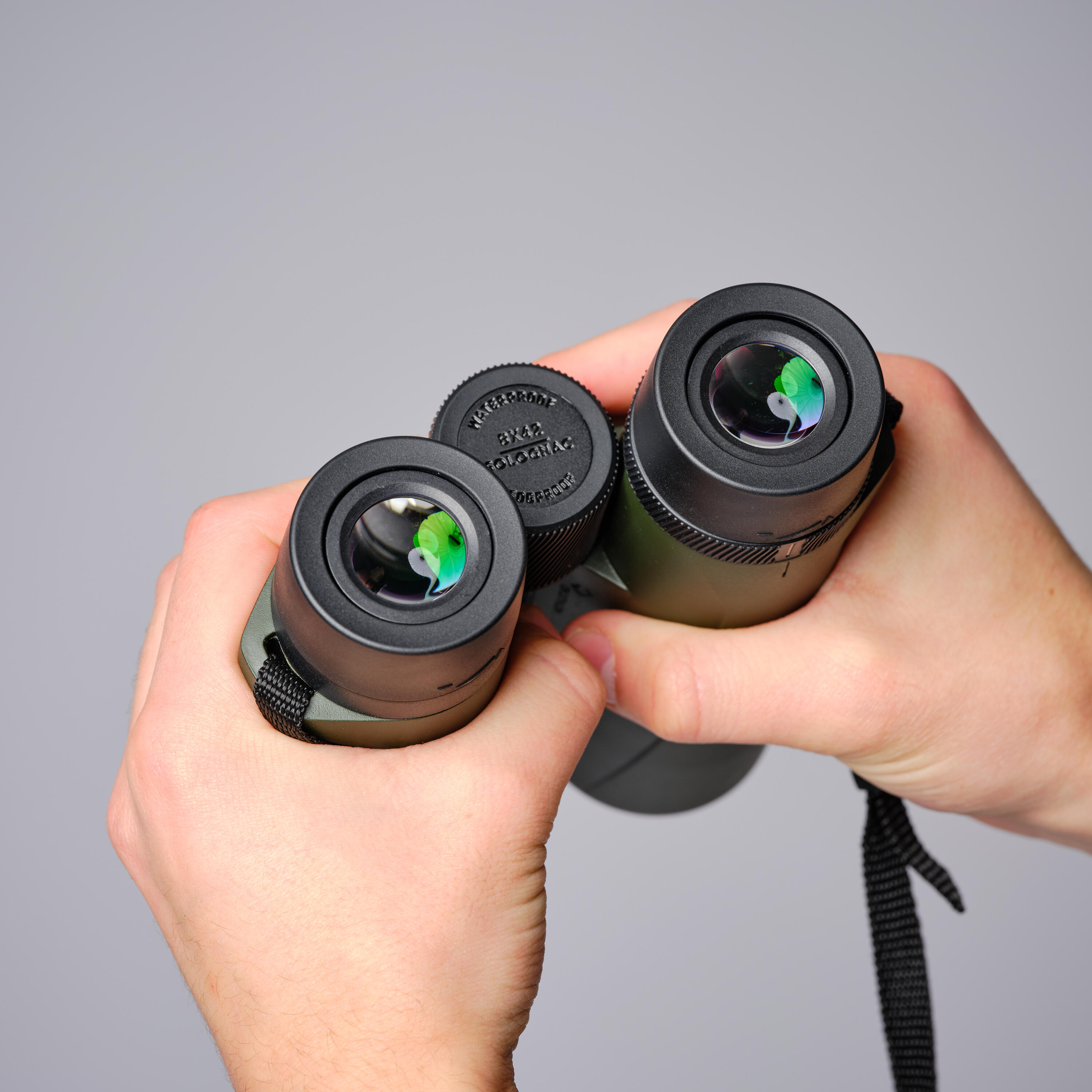 Waterproof hunting binoculars 500 8x42 - khaki 4/9