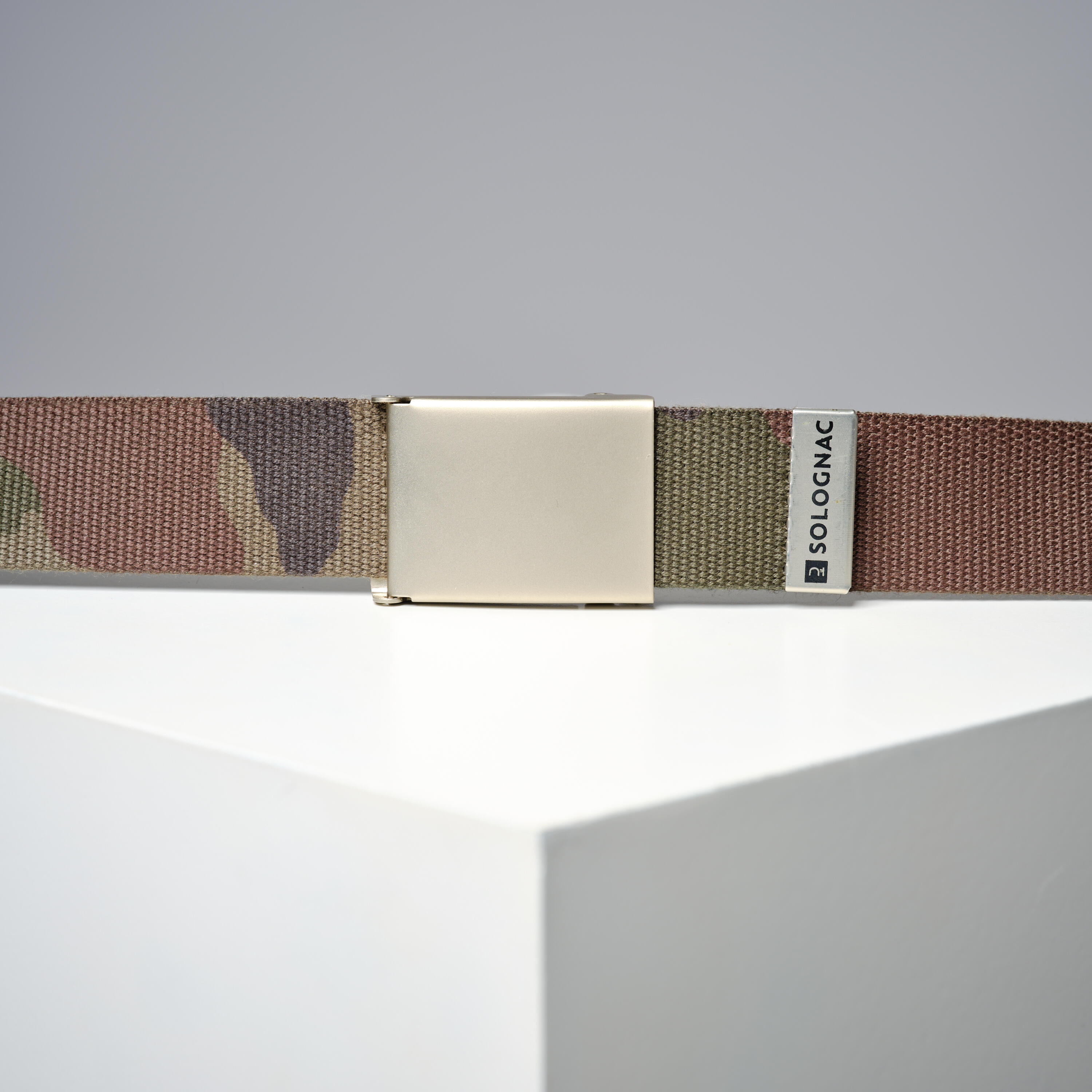 BELT 100 CAMOUFLAGE GREEN 3/4