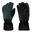 ADULT SKI GLOVES 500 GREEN AND BLACK