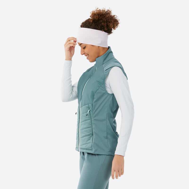 GILET DE SKI DE FOND 500 FEMME - VERT