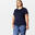 T-shirt manches courtes fitness cardio Plus Size femme Bleu marine
