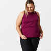Women's Cardio Fitness Plus Sized Straight Cut Tank Top - Beet Purple