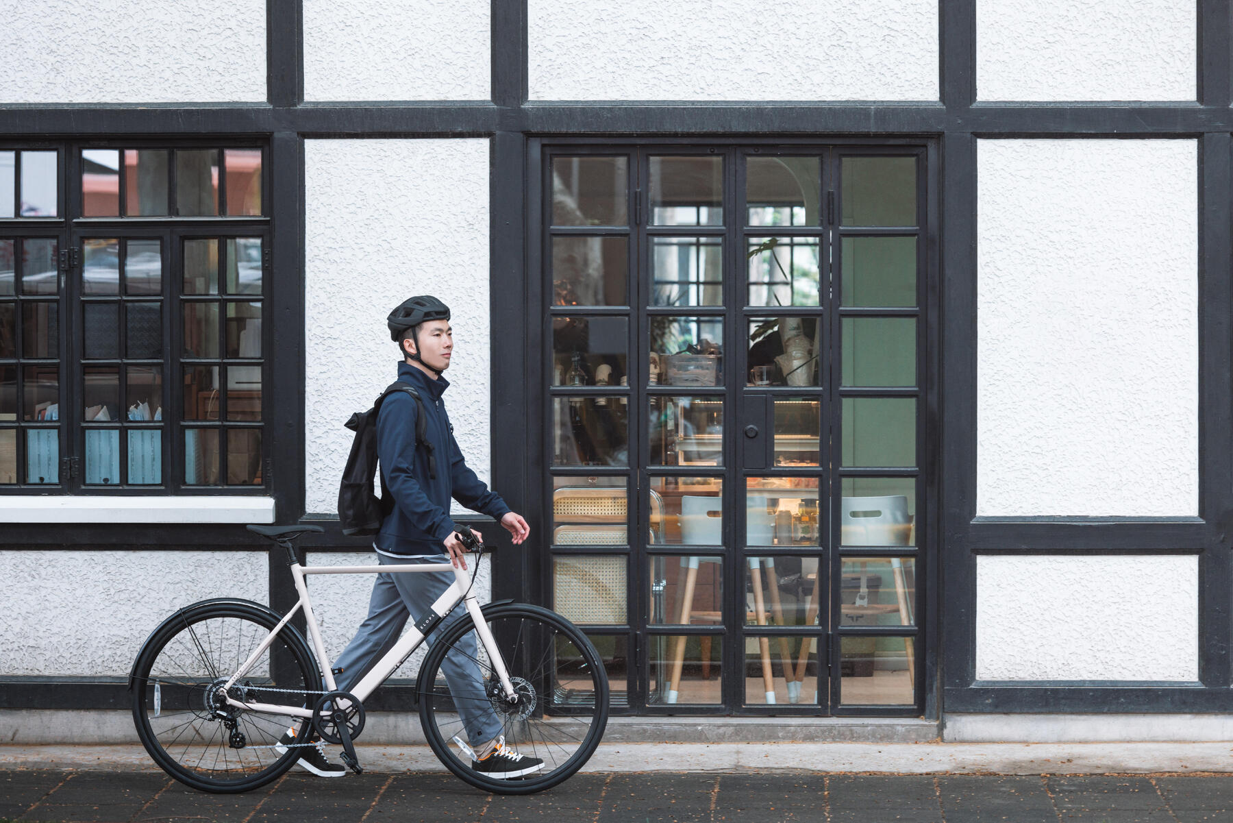 fiets en werk, aankomen zonder te transpireren