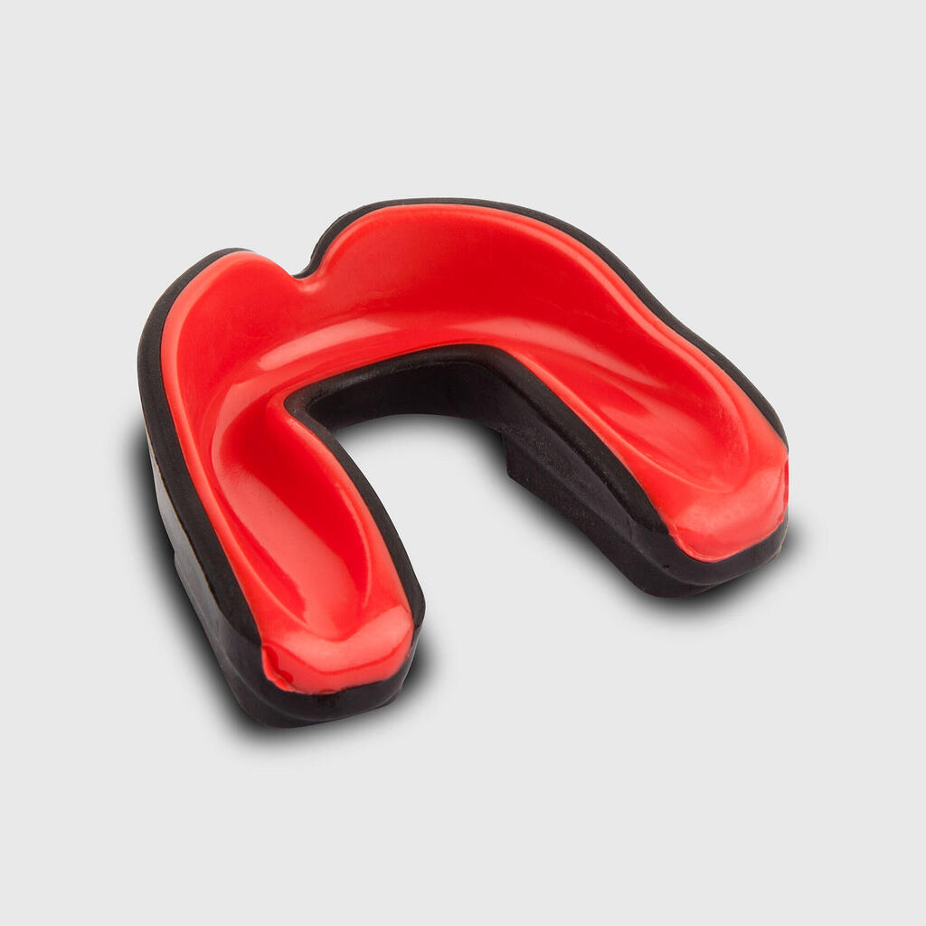 Vaikiška želinė burnos apsauga boksui „Challenger“, juoda, raudona