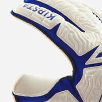 Adult Football Goalkeeper Gloves F500 Viralto - White/Blue
