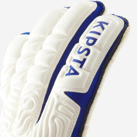 Воротарські рукавиці F500 для дорослих білі/сині