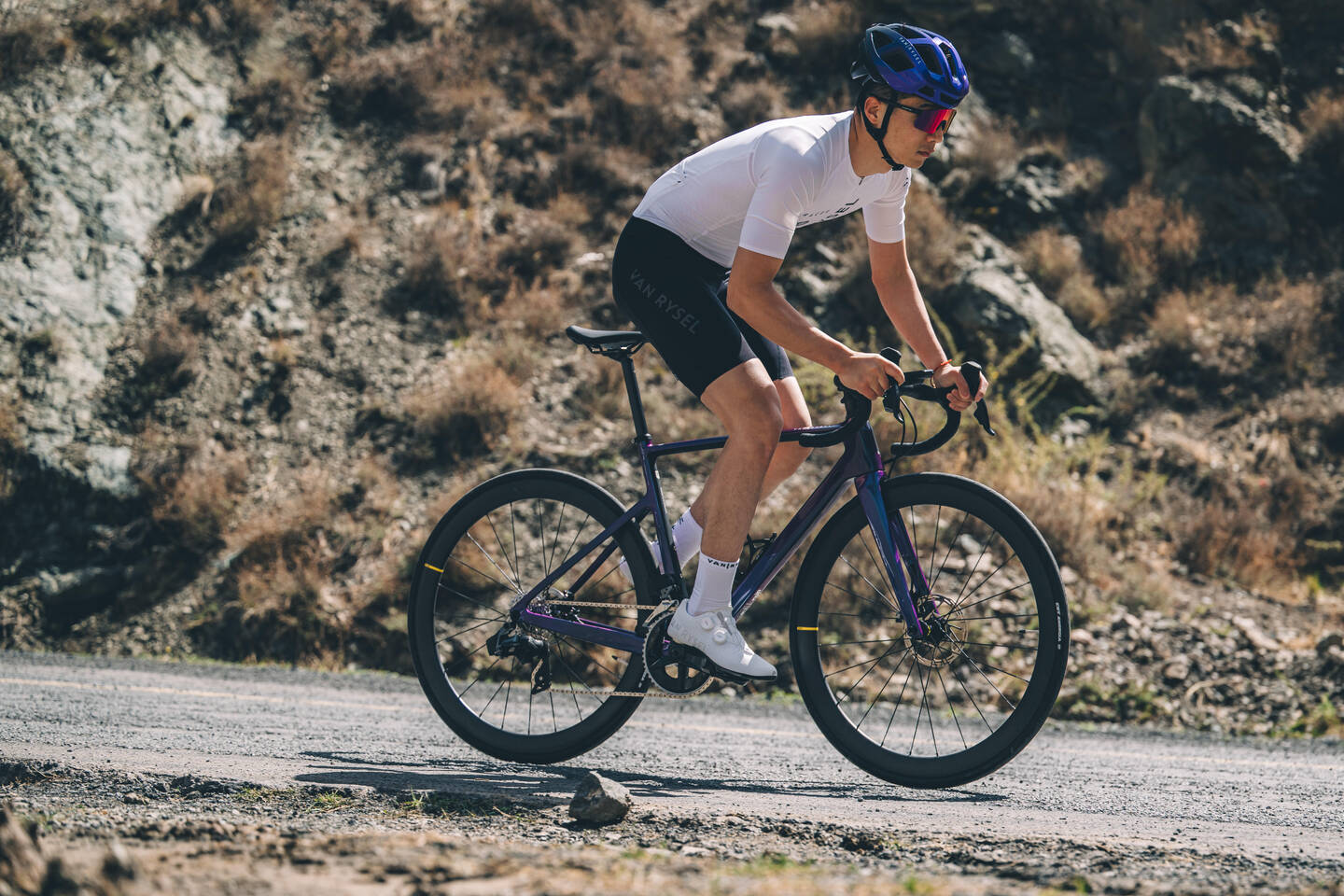 DECATHLON VAN RYSEL Rennrad Zeitfahranzug Racer Team Image