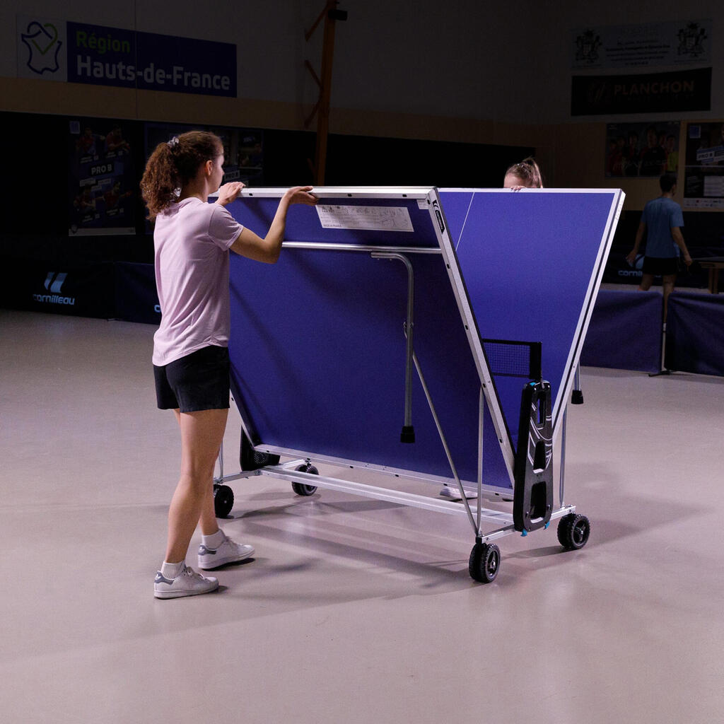 Table Tennis Table 100 Indoor - Blue