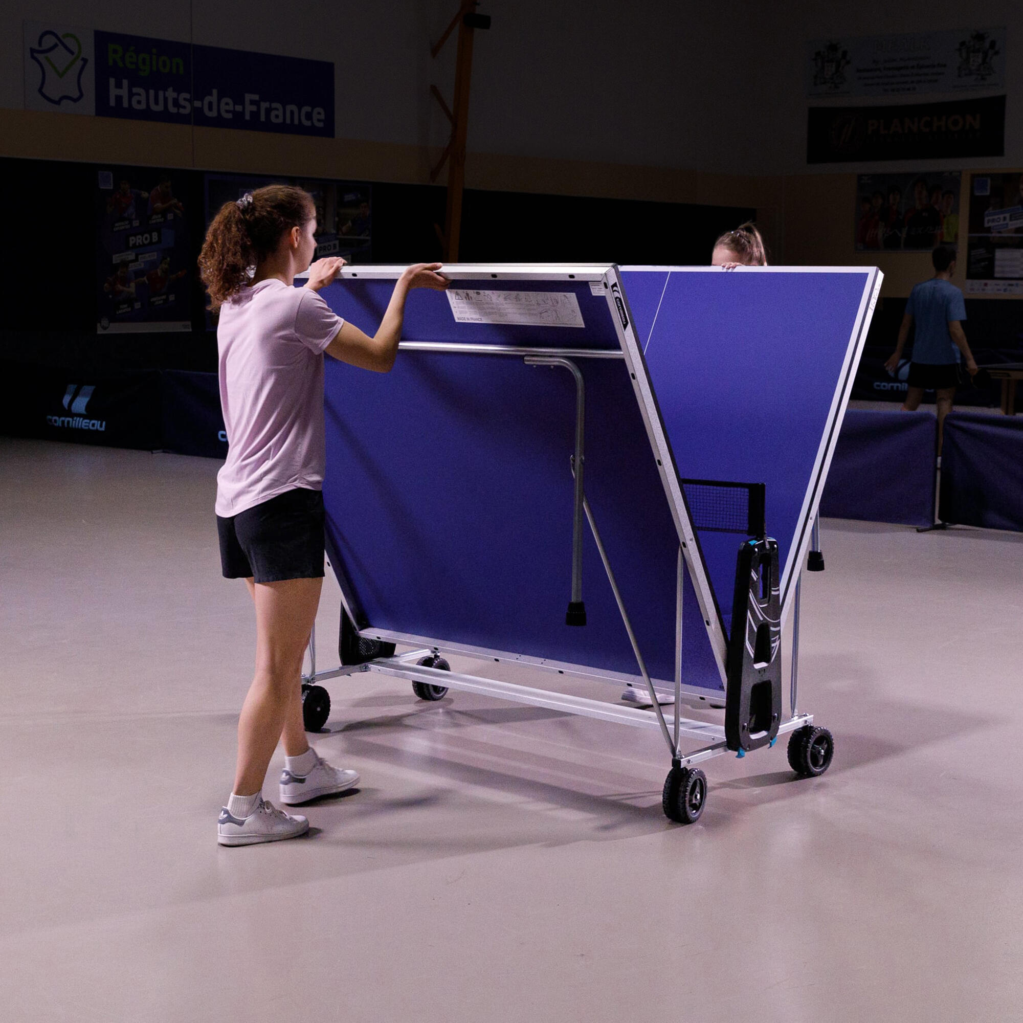 Indoor tafeltennistafel 100 blauw 8/19