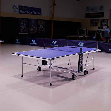 Table Tennis Table 100 Indoor - Blue