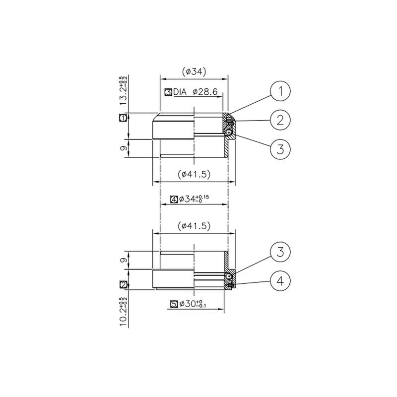 Joc de direcție 1" BTWIN FOLD