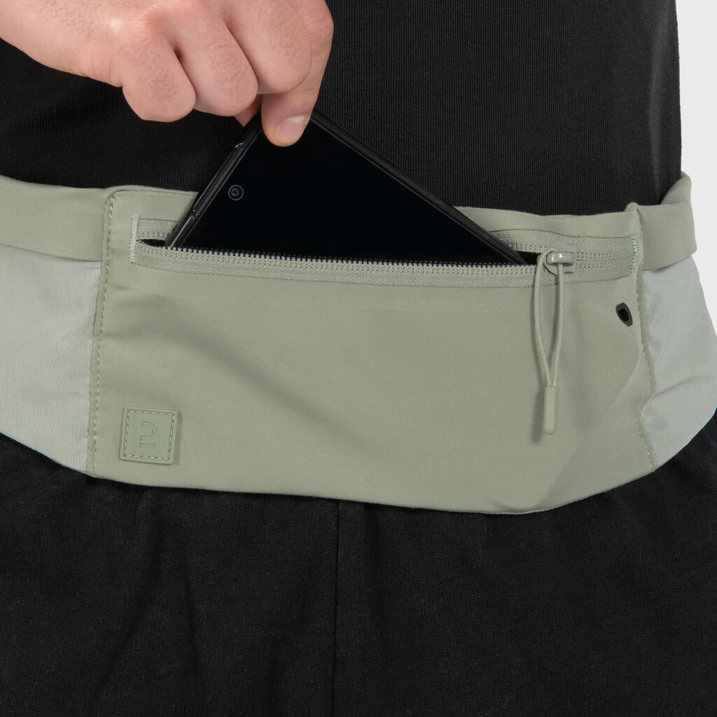 Ceinture de running smartphone Homme Femme - KIPRUN Confort 2 bleu 5 poches